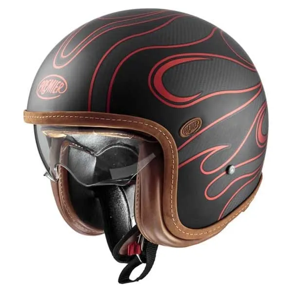 PREMIER VINTAGE PLATINUM ED CARBON FR CROMADO ROJO BM CASCO ABIERTO