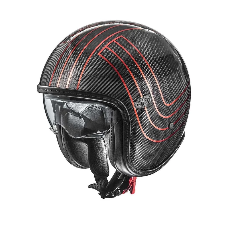 PREMIER VINTAGE PLATINUM ED CARBON EX CROMADO ROJO CASCO JET