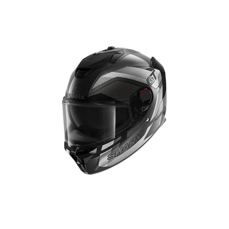 SHARK SPARTAN GT PRO RITMO CARBON CASCO CROMO PLATEADO
