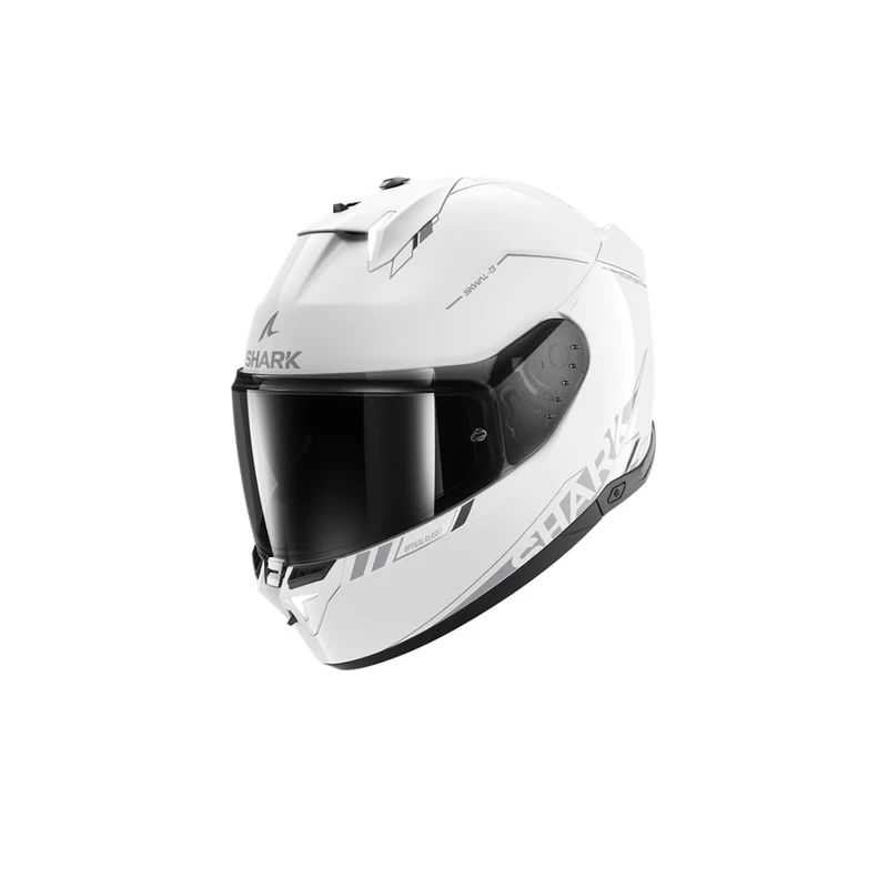 SHARK SKWAL i3 integral Casco Blanco Plata Antracita