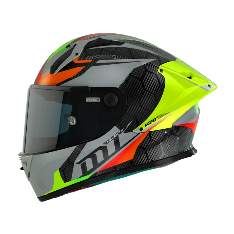 MT FF103PLUSC KRE+ CARBON PROJECTILE CASCO DE MOTO D2 GRIS BRILLO