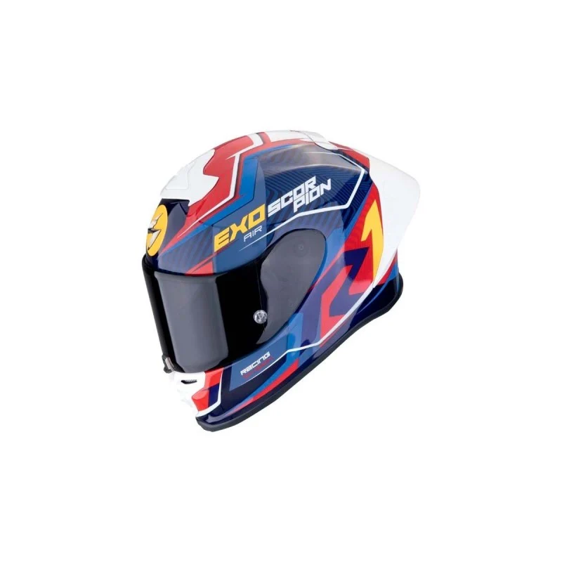 SCORPION EXO-R1 EVO AIR COUP INTEGRAL CASCO Negro Rojo Azul