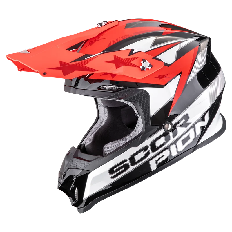 SCORPION VX-16 EVO AIR PATRIOT MOTOCROSS CASCO NEGRO VERDE