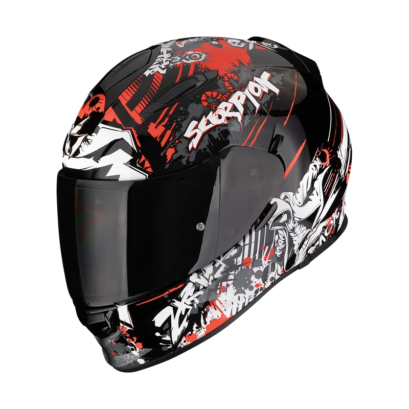 SCORPION CASCOS INTEGRALES EXO-491 SPECTER NEGRO ROJO