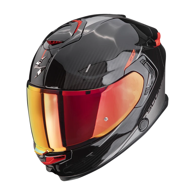 SCORPION EXO-GT SP AIR ASPHALT CASSO DE MOTO NEGRO PLATA