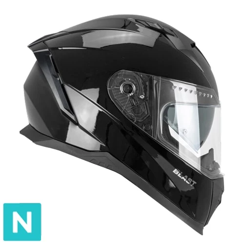 CGM 311A BLAST MONO CASCO DE MOTO INTEGRALES NEGRO GLOSSY