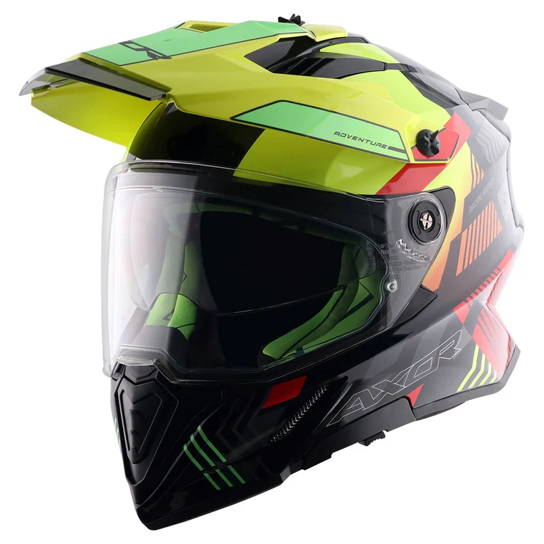 AXOR X-CROSS D/V GAMBLING CASCO DE MOTO AMARILLO FLOUR