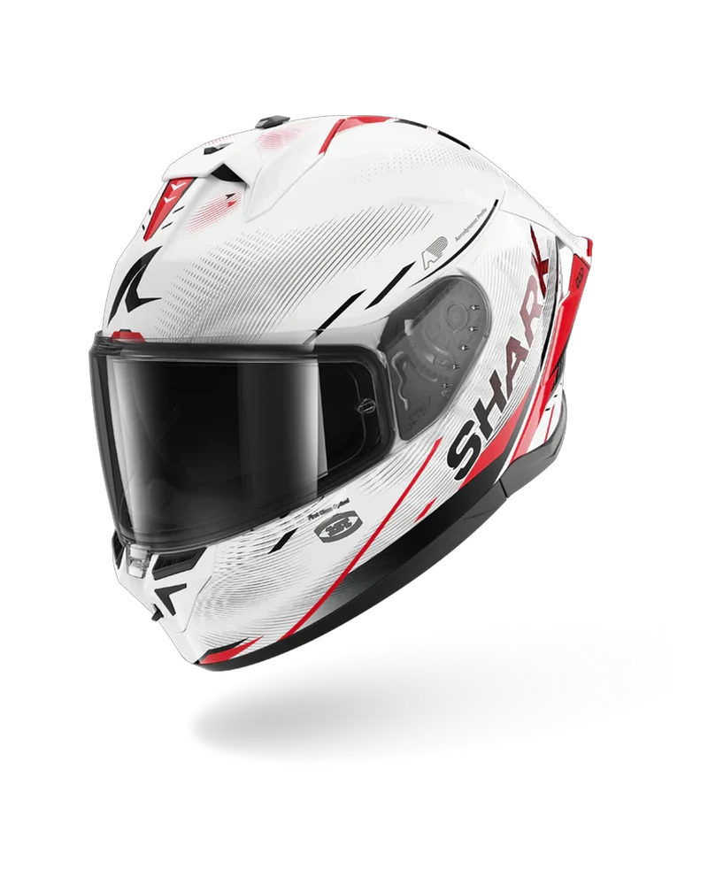 SHARK SKWAL CUP SPEED-TECH Blanco Rojo NEGRO Casco De Moto