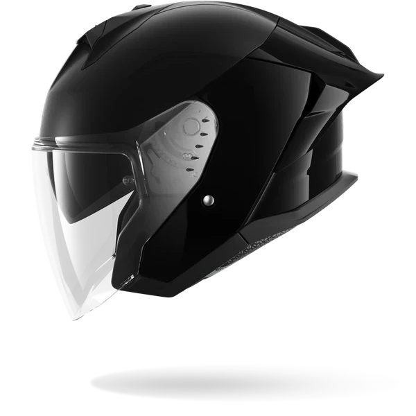 SHARK SKWAL JET CUP BLANK NEGRO Casco De Moto
