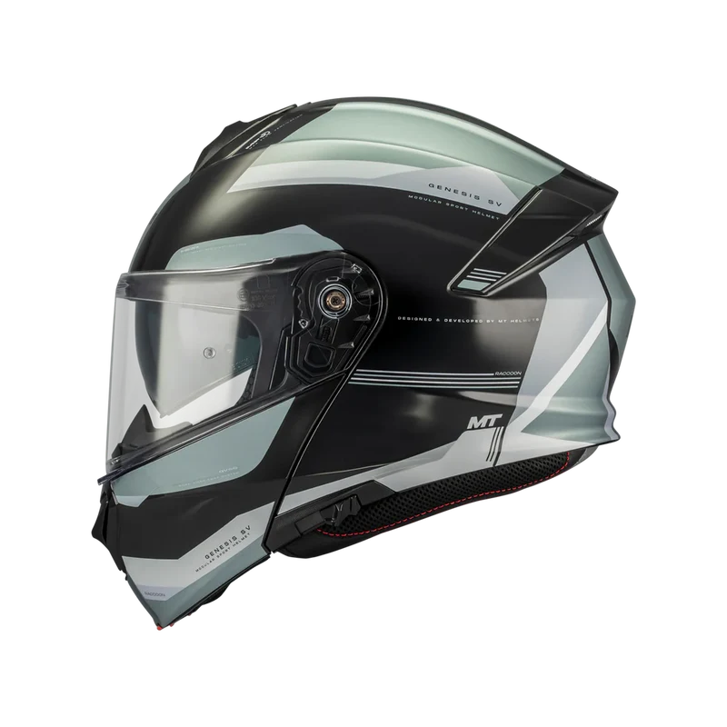 MT FU935SV GENESIS SV RACCOON MODULAR CASCO DE MOTO B12 BRILLO