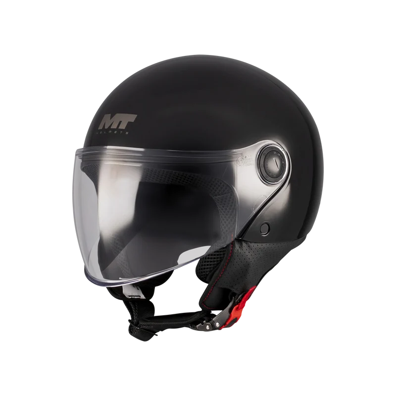 MT OF501 B STREET S PURE MODULAR CASCO DE MOTO A1 BRILLO