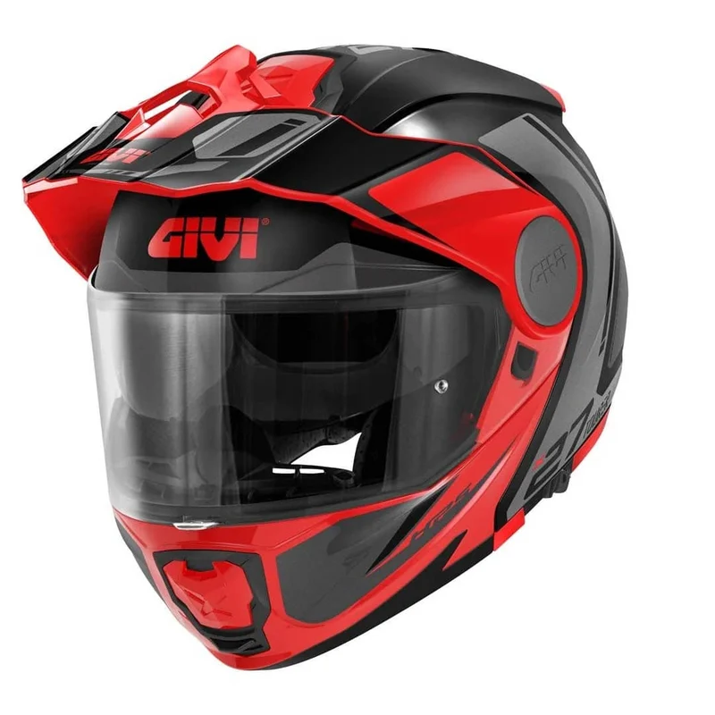 GIVI X27R TOURER TRBR CASCO MODULAR DE MOTO NEGRO ROJO