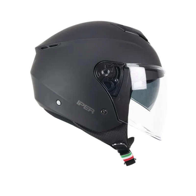 Casco jet CGM 126A IPER MONO Moto Casco Abierto Negro mate