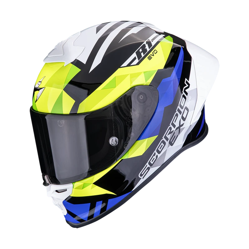 SCORPION EXO-R1 EVO II AIR VALERE NEGRO-AZUL-AMARILLO NEON