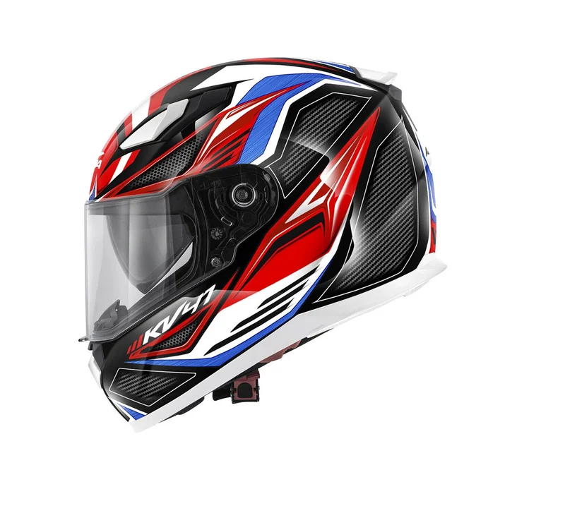 KAPPA KV41 Dallas Fighter Motociclete Casco Rojo Azul Blanco