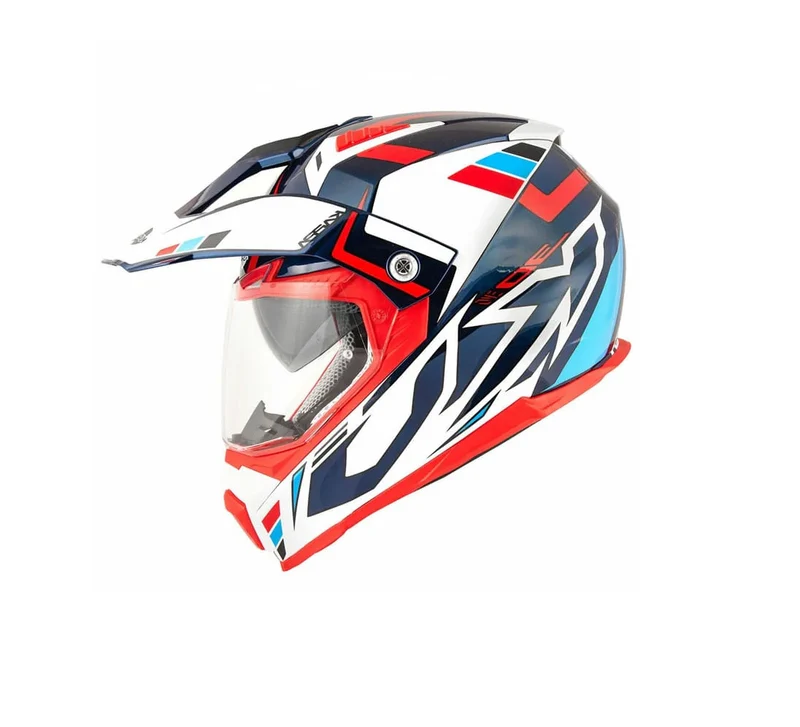 KAPPA KV30 EVO Moto Aventura Casco White Azul Rojo