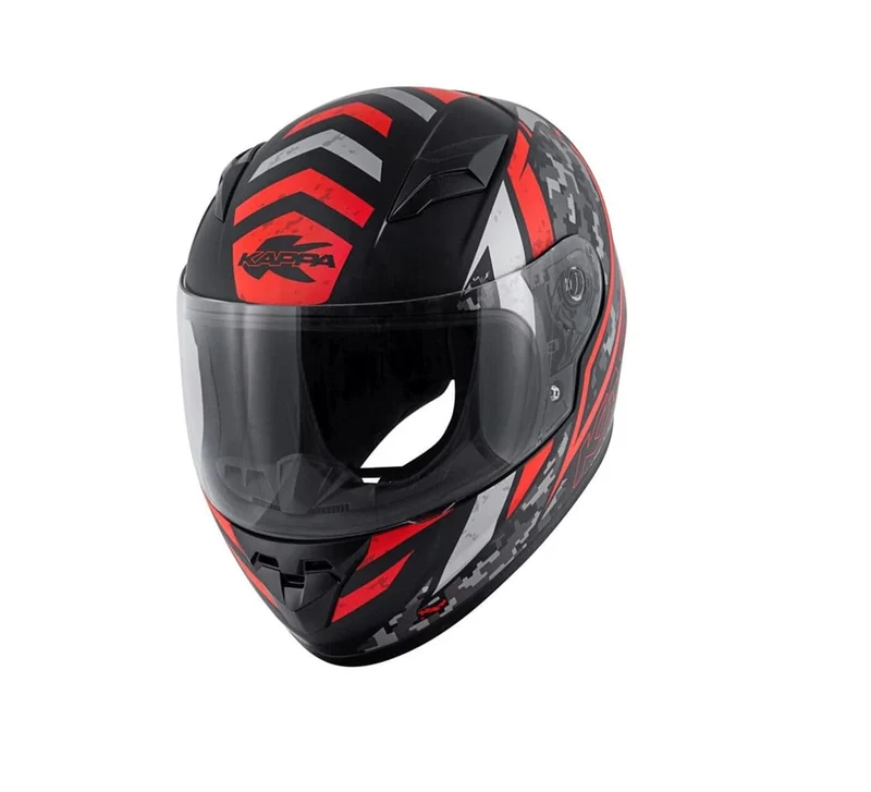 KAPPA KJ04 Boomd Prox Moto Niños Seguridad Casco Negro Rojo