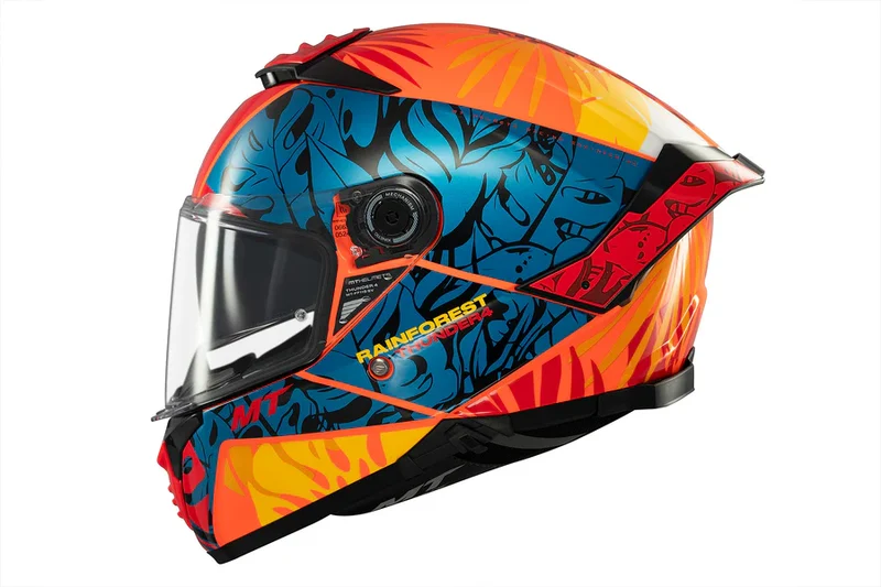 MT THUNDER 4 SV RAINFOREST DEPORTIVO INTEGRAL CASCO DE MOTO C4 BRILLANTE