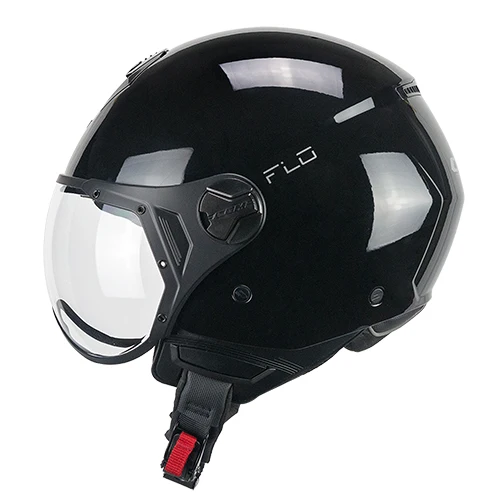 CGM 167A FLO MONO Scooter Cara Abierta Jet Casco Negro
