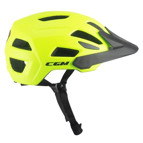 CGM 890A Sentiero Mono Urbano Ciclista Casco Giallo fluo opaco