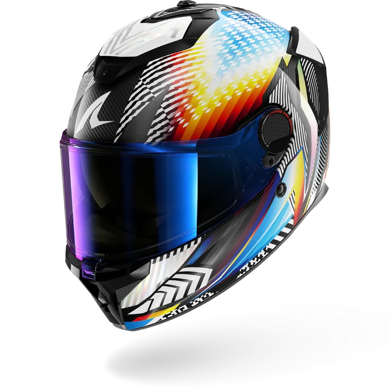 SHARK SPARTAN GT Pro Carbon Sthyr Casco Integral De Moto Blanco Cromo