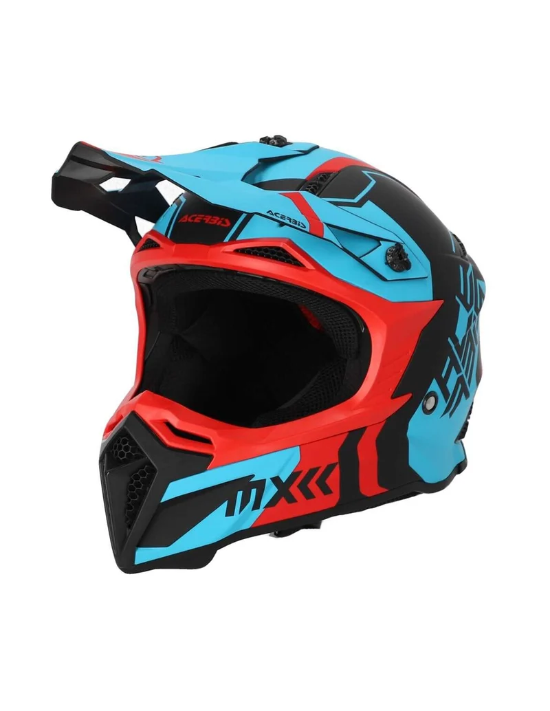 ACERBIS PROFILE 5 306 CASCO MOTOCROSS DE MOTO ROJO AZUL