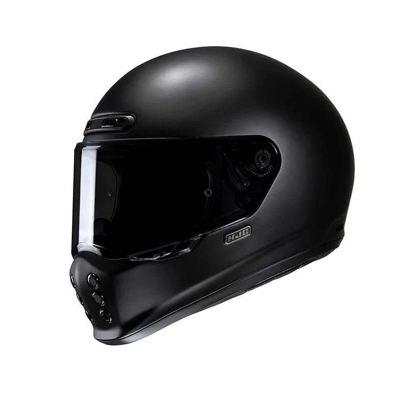 HJC-V10 UNI semiplano carreras motos integral Casco negro