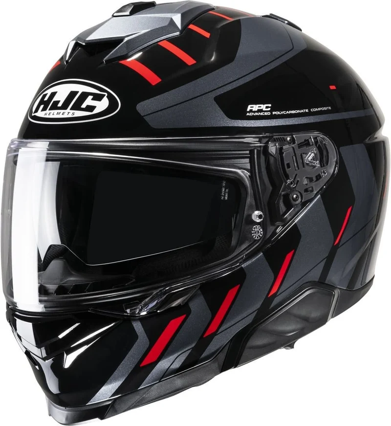 HJC I71 SIMO MC1 DE MOTOCICLETA CASCO INTEGR NEGRO ROJO
