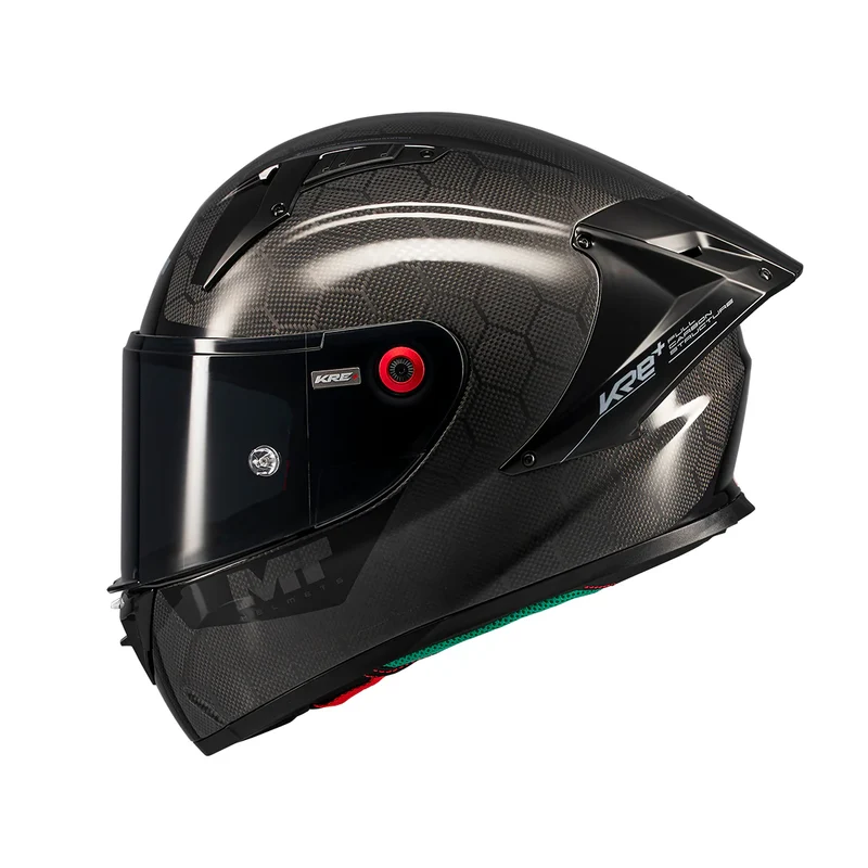 MT KRE PLUS S CARBON PURE CASCO DE MOTO A1 BRILLO