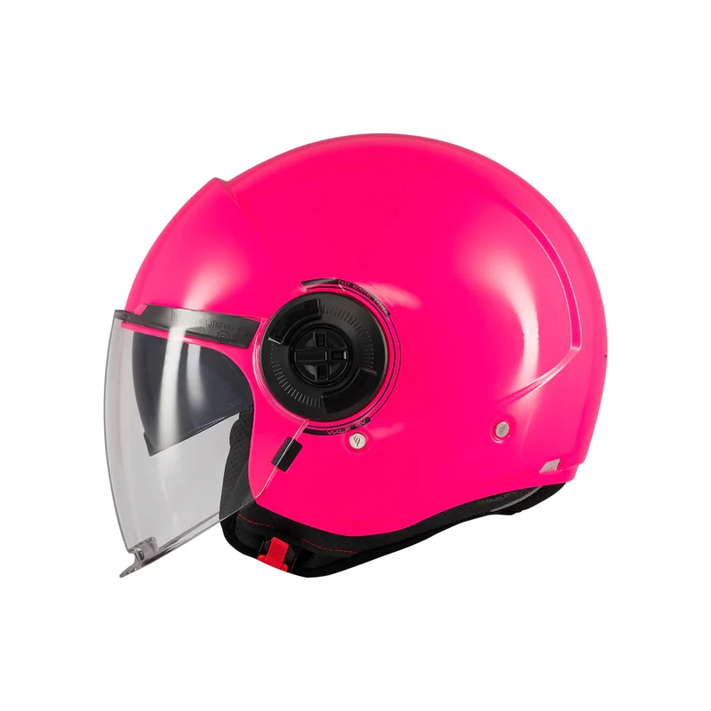 MT VIALE SV S SOLID CASCO DE MOTO A8 FLUOR ROSA BRILLO