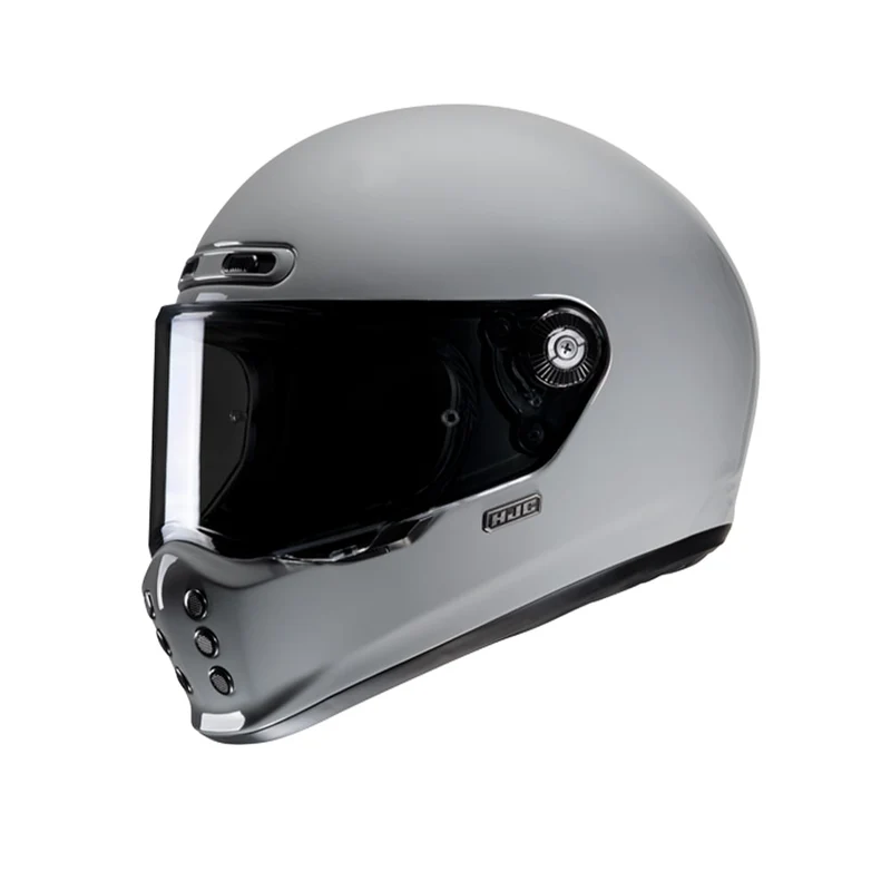 HJC V10 UNI N.Gris Estilo Clásico Para Motocicleta Integral Casco