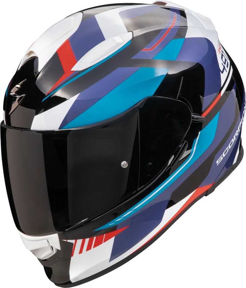 SCORPION CASCOS INTEGRALES EXO-491 ABILIS NEGRO AZUL ROJO