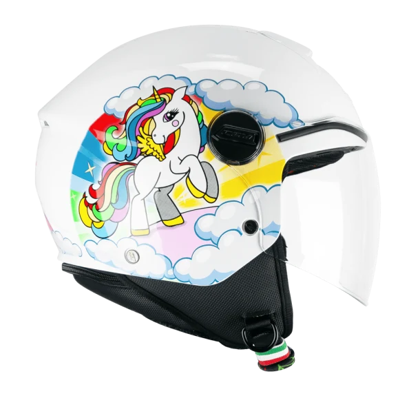 CGM 261D MINI DREAMS JET CASCO Bianco Fucsia Celeste