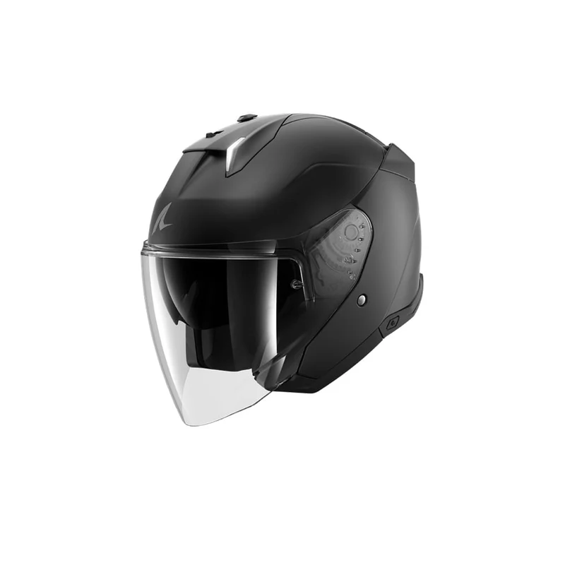 SHARK SKWAL i3 JET BLANK CASCO ABIERTO MOTOCICLETA NEGRO MATE
