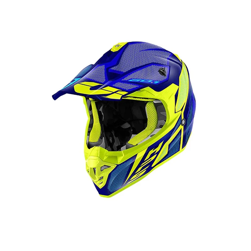 GIVI 60.1 INVERT CASCO DE CROSS AZUL AMARILLO MATE (NVLY)