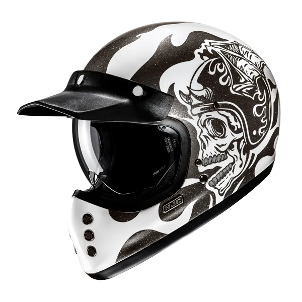HJC V60 FLAME MC5 Casco Integral De Moto De Estilo Clásico