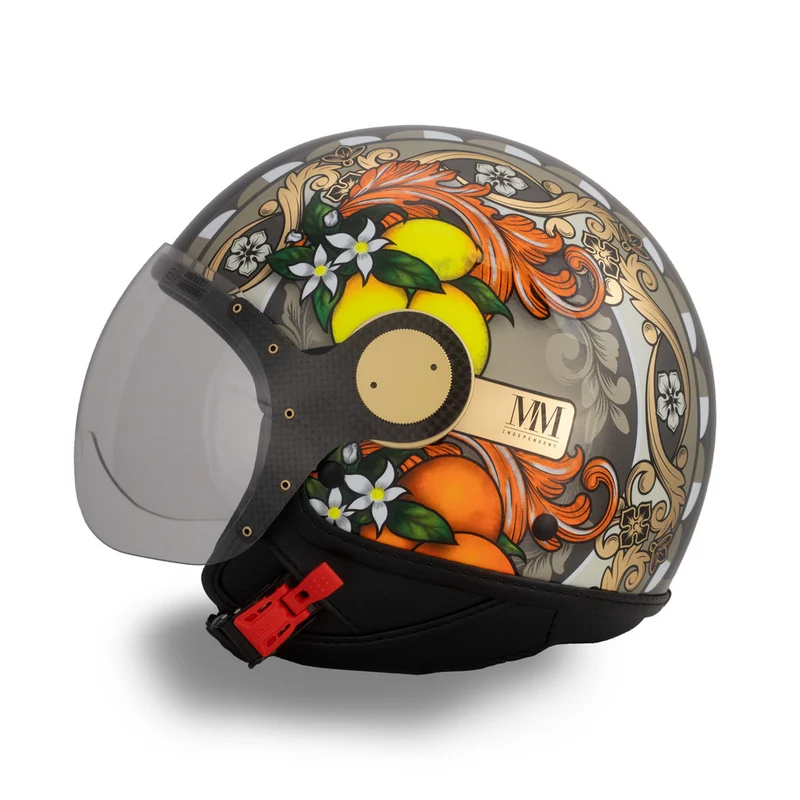 Casque Sicilia Magnolia Noir Brillant en édition limitée MM Independent