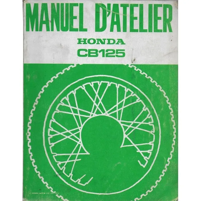 manuel d'atelier Honda CB 125 1974