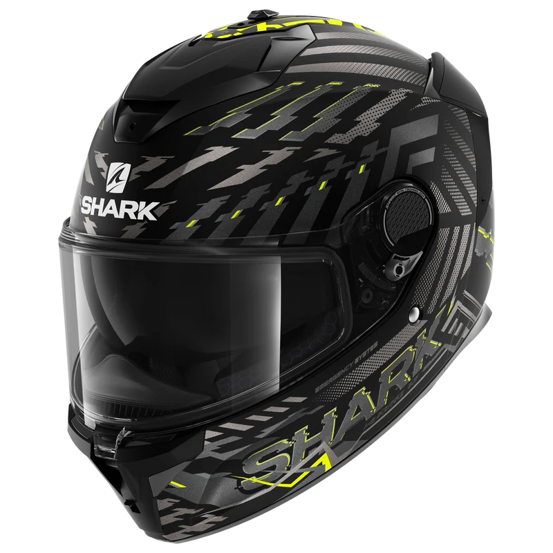 SPARTAN GT BCL. MICR. E-Brake Matte Matte Black Yellow Anthracite