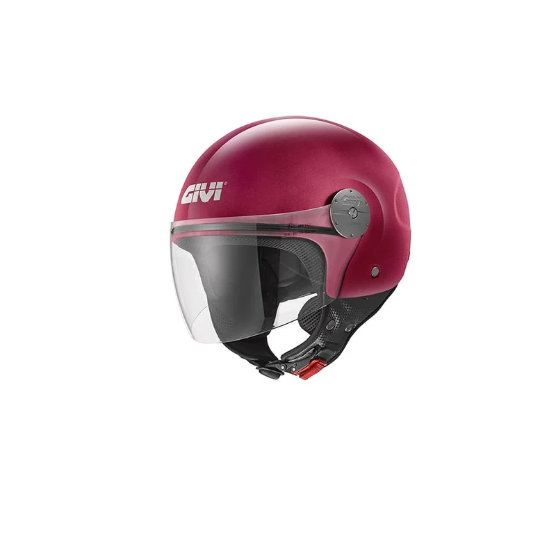 GIVI 10.7 EVO SOLID R366 CASCO SEMI-JET MOTOCICLETA ROJO