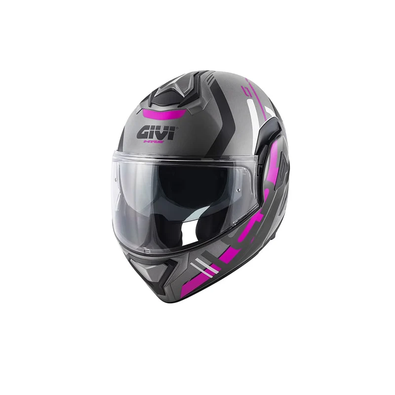 GIVI X30 PULSAR CASCO MODULAR DE MOTO FUCSIA NEGRO TITANIO