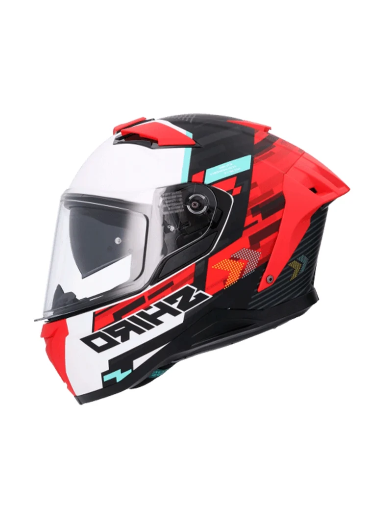 SHIRO CASCO ALPHA RACER ONE ROJO MATE