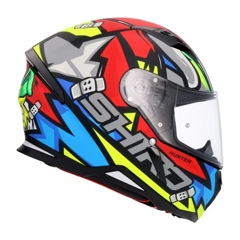 SHIRO CASCO HUNTER RACCOON ROJO MATE