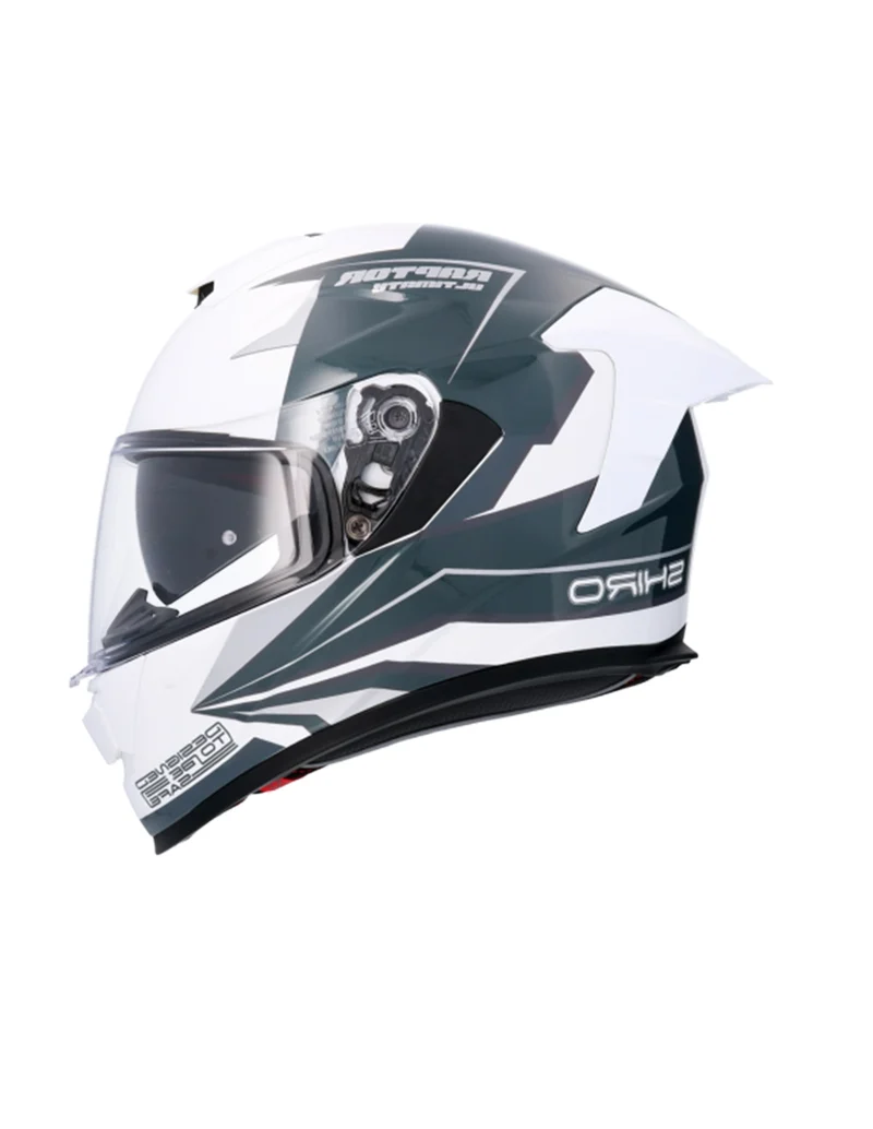 SHIRO CASCO RAPTOR ULTIMATE BLANCO_AZUL METALLIC