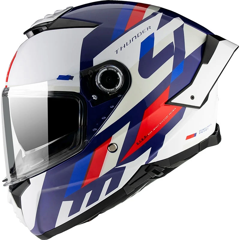 MT THUNDER 4 SV ERGO CASCO DE MOTO C7 PERLA BRILLO