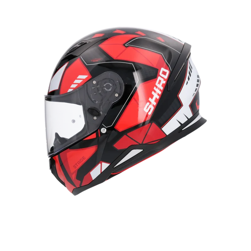 SHIRO CASCO HUNTER SH-890 STAGE NEGRO_ROJO