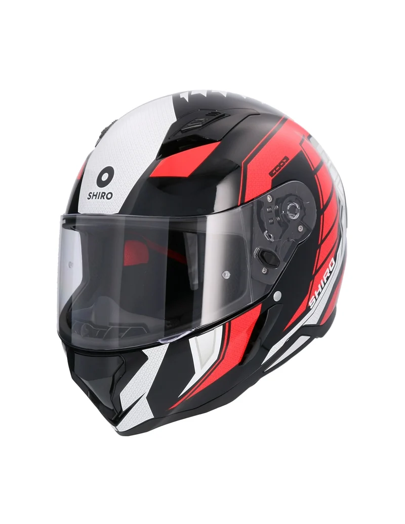 SHIRO CASCO HUNTER SH-890 EDGE NEGRO_ROJO