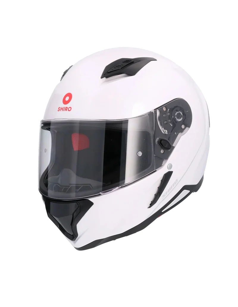SHIRO CASCO SH-890 HUNTER MONOCOLOR BLANCO PERLA