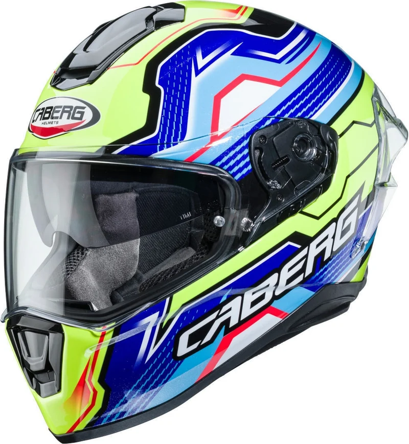 CABERG-Casco DRIFT EVO LB29 BLACK/YELLOW FLUO/BLUE