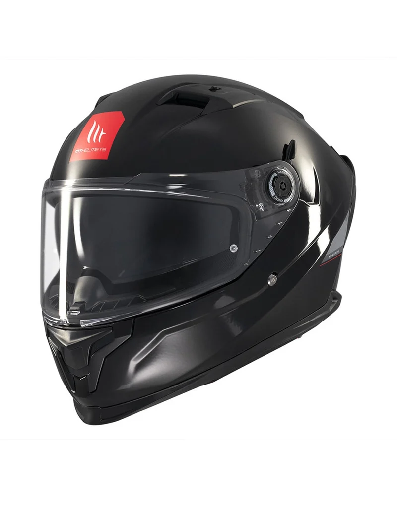 MT BRAKER SV SOLID CASCO DE MOTO A1 NEGRO BRILLO